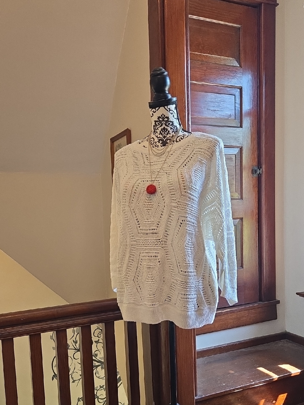 J-Jill White Windsor Sweater M